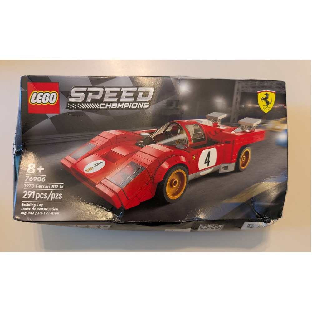 LEGO Speed Champions 76906 Red 1970 Ferrari 512 M Race Car Building Set
